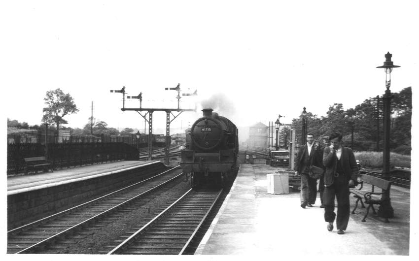 45725 passing through Clay Cross station