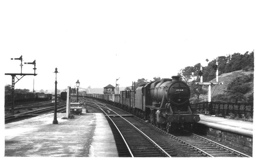 48164 passing through Clay Cross station