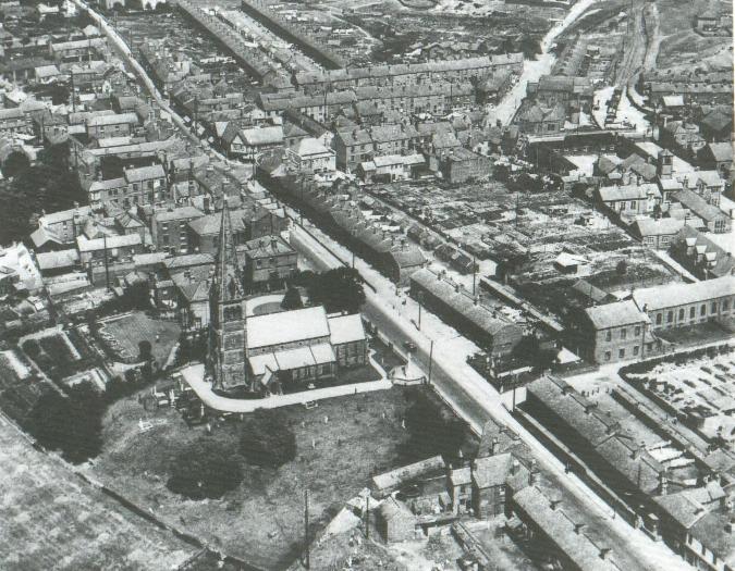 Aerial view of Clay Cross